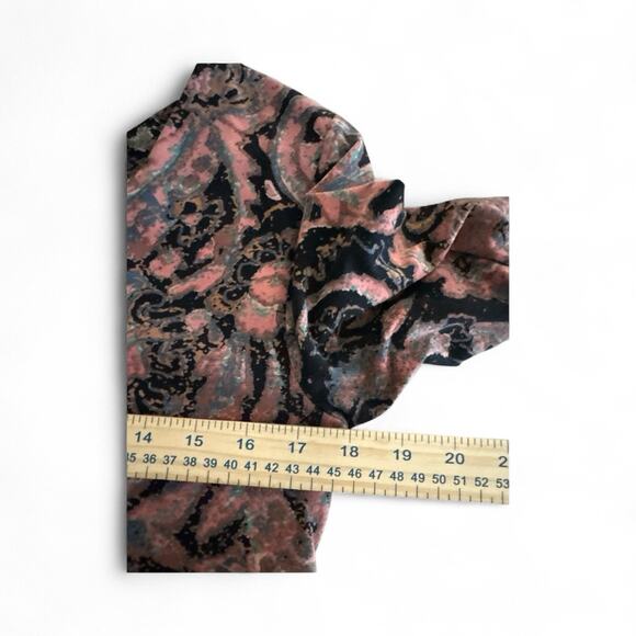 Peruvian Connection Dress M Fall Colors Fit & Flare Sustainable Comfortable - Picture 7 of 11